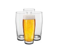 Glasset FLINT Classic Collection Lot de 4 verres à bière, 650 ml, verres à eau, à cocktail, verres à gobelets, passent au lave-vaisselle, collection classique, transparents