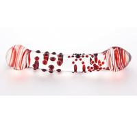 GlassIntimo Akina Godemichet double en verre 18 x 4 cm