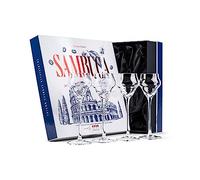 GLASSIQUE CADEAU Crystal Sambuca, Cordial, Digestif Verres à longue tige pour siroter après le dîner | Lot de 4 verres à liqueur à pied haut de 85 g pour apéritif, amaro, liqueur, spiritueux