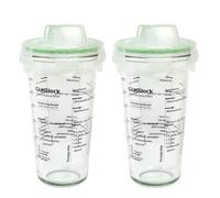 GLASSLOCK (2 x PC-318-SD. 2 x 450 ml shaker en verre - Type de shaker - Jusqu'à 300 ml étiqueté