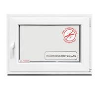 GLASSO Fenêtre 80 x 45 cm triple vitrage - Fenêtre en plastique 76 mm Profil DIN droite L x H : 800 x 450 mm - Idéal pour tous les espaces de vie | Abri de jardin | Fenêtre de garage | Fenêtre de cave