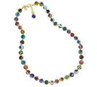 GlassOfVenice Collier mosaïque en verre de Murano multicolore