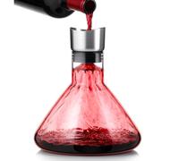 Glastal Décanteur à Vin avec Aérateur, Carafe à Vin Anti-Goutte, Décanteur à Vin Rouge avec Filtre, Cadeau Raffiné pour Connaisseurs et Beaux-parents, 1600 ml (Pleine Capacité)