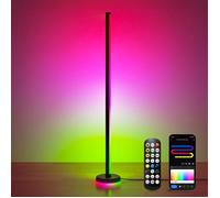 Glasvilla Lampadaire LED Multicolore Sync Musique App Télécommande Luminosité Hauteur Réglable Minuterie Salon Chambre Lineora-01
