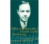 Glaube Liebe Hoffnung Horváth, Ödön von (Auteur)