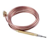 Glayent 1500Mm Kit de Thermocouple Universel pour Cuisinière à Gaz M6X0.75 avec Thermocouple de Remplacement pour Écrou de Débordement (Cinq)