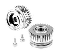 Glayent 2 Pièces pour Accessoires D'Extrudeuse K1 K1C K1 Max, Engrenage à Filament Entièrement Métallique, Accessoires D'Imprimante 3D, Kit D'Extrusion à Deux Engrenages