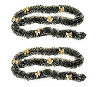 Glayent 2X 2M Décoration de la Veille de Noël Bar Hauts Guirlande Arbre de Noël Cuisine Ornements Décoration de Fête Prop-Or