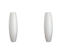 Glayent 2X Lampadaire en Papier de Riz CréAtif Lampe Haute Lumières Décor de Salon Papier Spécial Support Lumières à Côté de la Lampe Seulement Abat-Jour