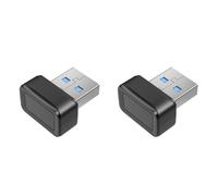 Glayent 2X Lecteur de Clé D'Empreinte Digitale USB FIDO U2F Clé de SéCurité à Correspondance Lecteur D'Empreintes Digitales Anti-Usurpation
