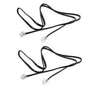 Glayent 2X RJ11 6P4C Cable Cordon de Telephone ADSL Modem 1 Metres