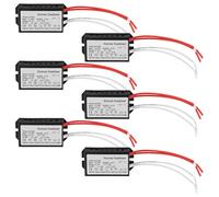 Glayent 6 Pièces Transformateur Électronique 220V à 12V Adaptateur pour Lampe à Quartz Halogène en Cristal 50W