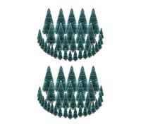 Glayent 70 Pièces Séries Miniature Arbre de Noël Neige Artificielle de Givre de Pin pour Noël Bricolage Artisanat Partie Décoration (4 Taille)