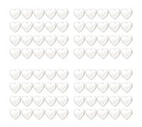 Glayent 80 Pièces Séries en Forme de Coeur Boules de Noël en Plastique Transparent Décorations de Noël 2021 Balle Remplissable Un Bricolage Belle Maison (C)