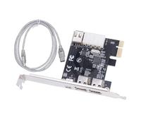 Glayent Carte de Capture Vidéo PCI-E 1X 1394 4 Ports DV HD Carte Firewire 800/400/200/100 Mbps Prend en Charge Le Remplacement à Chaud pour Ordinateur de Bureau