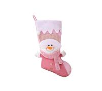 Glayent Chaussettes de Décoration de Noël Cadeau pour Enfant Sac de Bonbons Père Noël Bonhomme de Neige-Chaussettes à Suspendre Ornement d'arbre de Noël, Bonhomme de Neige