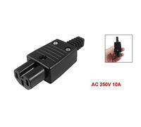 Glayent Connecteur/Adaptateur de secteur de la prise de sortie IEC320 C15 noir AC 250V 10A