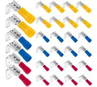 Glayent Connecteurs à coque, 22-10 AWG 6,35 mm à déconnexion rapide, kit d'assortiment de cosses femelles/mâles à sertir