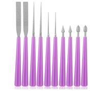 Glayent Ensemble de 10 Outils de Reprise de Perles pour la Fabrication de Outils de Reprise de Perles Pointues pour les Ensemble D'Outils D'Agrandissement de Trou de Perles pour le Bri