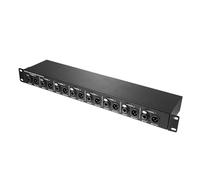 Glayent Isolateur audio T8 multifonction 8 canaux 1U monté sur rack XLR 6,35 mm Isolateur audio élimine le courant