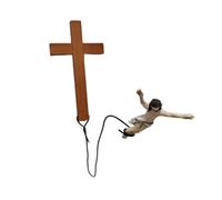 Glayent Jesus Bungee Croix murale Décoration Maison Bureau Église Tenture Murale Crucifix Sauveur Festival Cadeau Maison