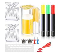 Glayent Kit de marquage Queen Bee 11 pièces avec bouteilles de marquage Queen Bee en plastique pour fournitures d'apiculture