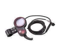 Glayent LCD-LH100 24V/36V/48V/60V 6 Broches VéLo éLectrique Affichage Pouce AccéLéRateur Compteur de Vitesse Panneau de Commande pour Scooter éLectrique
