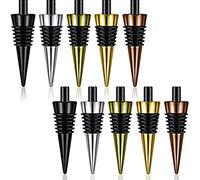 Glayent Lot de 10 bouchons de bouteille vierges avec tige filetée en métal pour tournage du bois, projet de bricolage