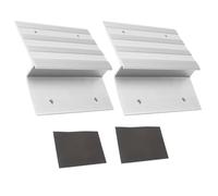 Glayent Lot de 2 Rampes de Chargement pour Camion et Remorque, Kit de Plaque de Rampe en Aluminium pour Bois Dur de Chêne de 2 X 8 Pouces pour Voiture/Camion
