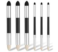 Glayent Lot de 6 stylos éponge de mélange pour artiste, double tête, crayon, pinceau à croquis, mousse à dessin, bâton de mélange, outil de mélange, durable, facile à installer, facile à utiliser