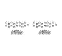Glayent Lot de 60 Boules Disco Argent Suspendu Miroir Boules Disco Ornements avec Corde NoëL FêTe de Mariage Musique Festivals DéCor