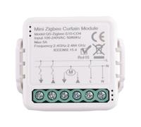 Glayent Module de Commutateur de Rideau Intelligent Tuya Zigbee pour Moteur Électrique de Volet Roulant, Application Smart Life, Télécommande, Installation Facile, Facile à Utiliser