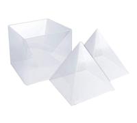 Glayent Moules pyramide en forme de silicone en résine Moulds de moulage en résine pour pyramide d'orgone à faire soi-même, parfait pour presse-papier, décoration de la maison etc. (hauteur : 15 cm