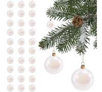 Glayent Ornements de Noël Irisés, Boules D'Ornements à Suspendre à Bulles, Boule Arc-en-Ciel de Noël pour Fête, Mariage 30 Pièces 2,36 Pouces