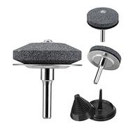 Glayent Outil D'AffûTage de Lame de Tondeuses à Gazon Kit D'AffûTage D'Accessoires de Perceuse AffûTeuse de Lames de Tondeuse à Gazon pour Perceuse éLectrique et à Main