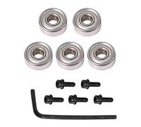 Glayent Palier Bit de Routeur Ensemble de Roulements de TêTe de Coupe Kit D'Accessoires pour Roulements à Billes IntéRieur 4.76Mm ExtéRieur 12.7Mm