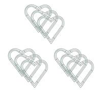 Glayent Paquet de 9 Guirlande en Métal Coeur 12 Pouces Cadre de Guirlande de Fil en Forme de Coeur pour de Mariage Saint-Valentin Bricolage Artisanat