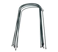 Glayent Piquet de Support de Plantes, 8 Supports de Plantes de Jardin en MéTal Demi-Rond, Anneau de Support de Plantes de Jardin Vert, Bordure de Jardin