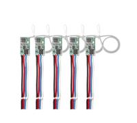 Glayent Télécommande universelle sans fil DC 3,6 V-24 V 433,92 MHz 1 CH Récepteur relais Commande de lumière LED Kit de bricolage