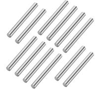 Glayent Tige de Zinc Anode Métallique en Zinc Lisse pour la Recherche sur les Expériences Scientifiques Scolaires 12 Pièces
