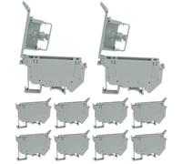 Glayent UK5 - UK5RD - Sans LED - Support de bornier de fusible pour rail DIN - Borne à vis - Lot de 10 - Installation facile