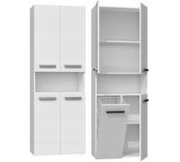 GLAZE - Armoire de salle de bain avec porte + panier - Style moderne - Dimensions : 174x60x30 cm - Colonne salle de bain