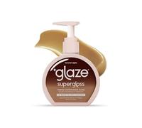 Glaze Super Gloss Color Conditioning Gloss - Lumière caramel pour cheveux brun moyen à foncé avec reflets - Brillance semi-permanente rinçable, renforce la couleur, renforce la brillance