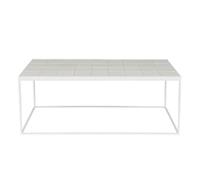 GLAZED - Table Basse blanche en céramique Blanc