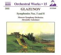 Glazounov: intégrale des oeuvres pour orchestre, vol.15 : symphonies 5, 8