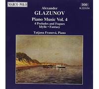 Glazunov Alexander K - Musique pour Piano/Vol.4 [Import]