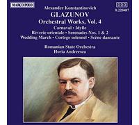 Glazunov Alexander K - Oeuvres pour Orchestre Vol 4 [Import]