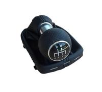 GLBLPEXELR Pommeau de levier de vitesse en cuir Pour A3 S3 8L 1.6L 1996-2003 Pommeau De Levier Vitesse Manette Tête Poignée Avec Couvercle Anti-poussière En Cuir 23/12mm(12mm R12345 Black)