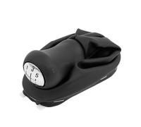 GLBLPEXELR Pommeau de levier de vitesse en cuir Pour Clio Pour Megane 2 Kangoo 2015 Intérieur Cuir 5 Vitesses Pommeau De Levier Vitesse Poignée Botte Housse(Leather)