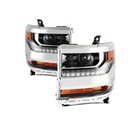 GLBLPEXELR Projecteur Principal Pour CHEVROLET Pour SILVERADO 1500 2016 2017 2018 OE 84388723 84356947 GM2502451 Lampe D'assemblage De Phare Halogène De Voiture